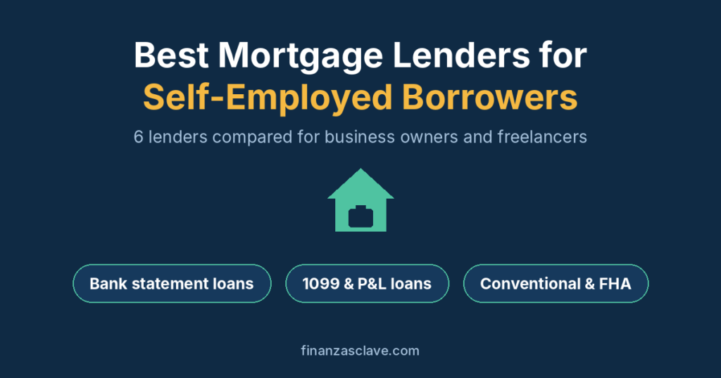 Best mortgage lenders for self-employed borrowers comparison of loan options
